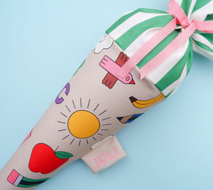 Schultüte aus Stoff – Motiv Happy ABC | redfries