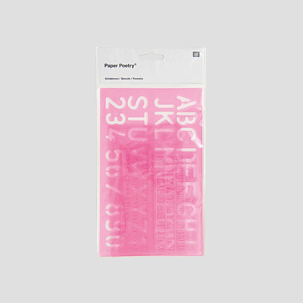 Schablonenset ABC und ZAHLEN, 4teilig