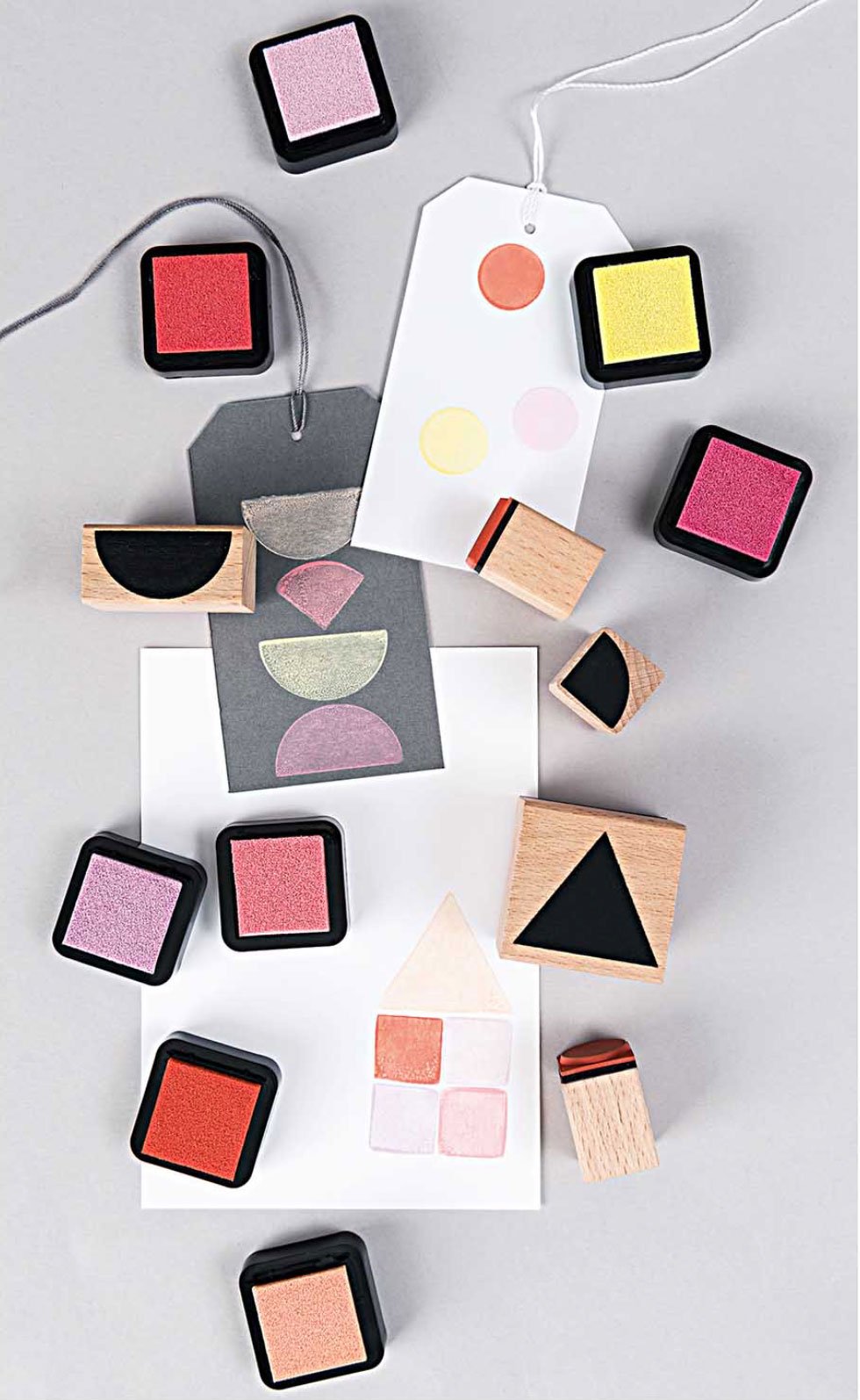 Stempelset geometrische Symbole "rund"