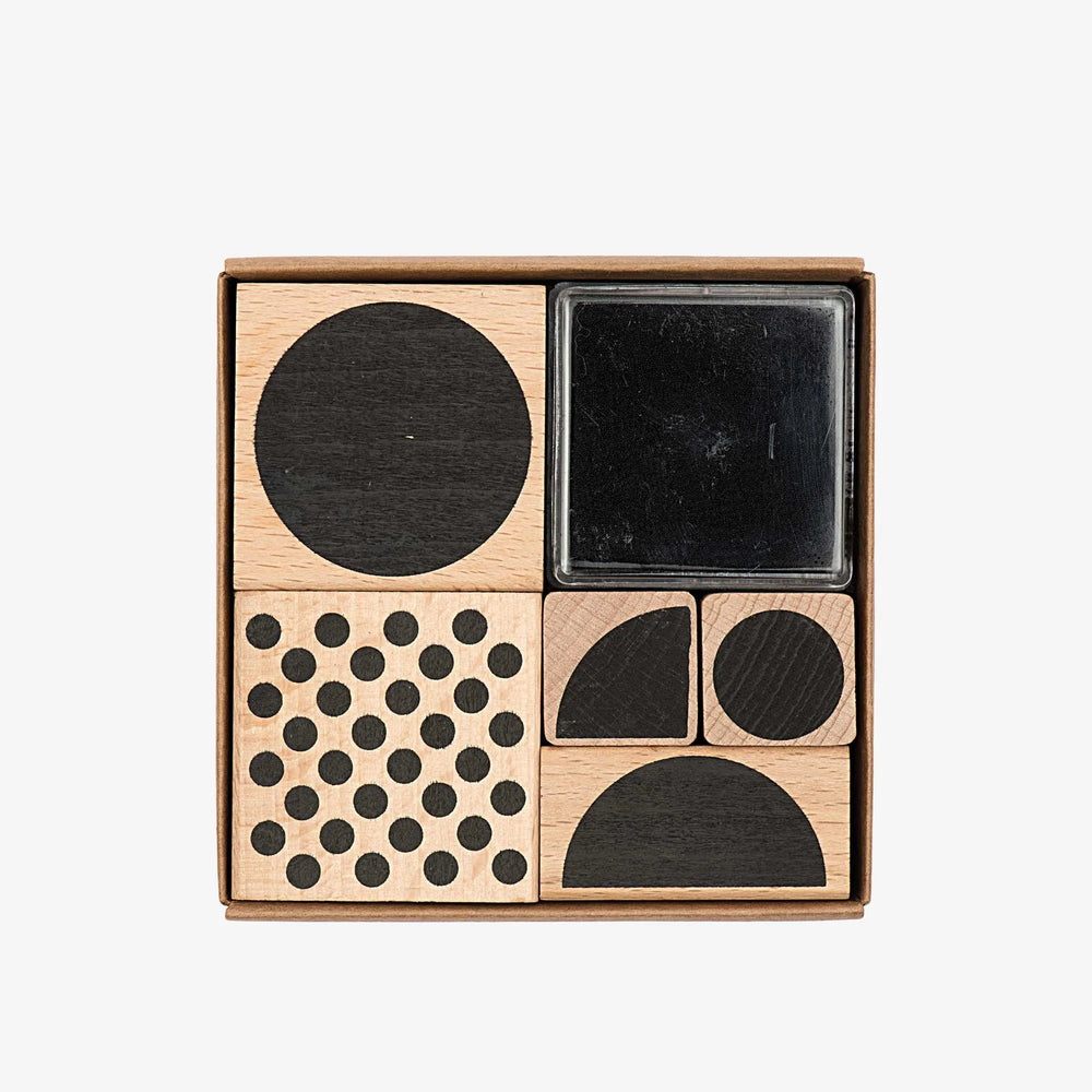 Stempelset geometrische Symbole "rund"