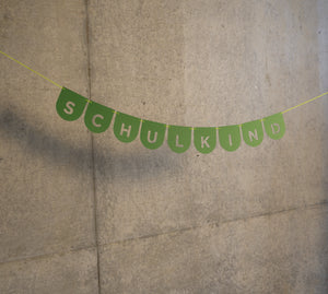 Schulkind-Girlande