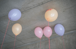 Bio-Schulkind Luftballon 6er Set | rosa-Mix | Normaldruck | Dekoration zur Einschulung | 100% Naturkautschuk