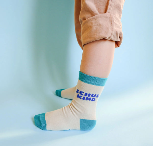 Schulkind-Socken | blau