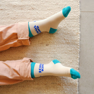 Schulkind-Socken | blau