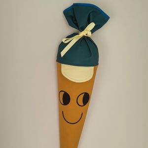 Schultüte aus Stoff – Motiv  Captain Cappy  / curry