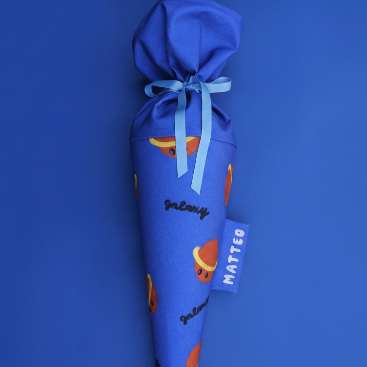 Schultüte aus Stoff – Motiv Framboise und Ketchup x tinyday | Galaxy