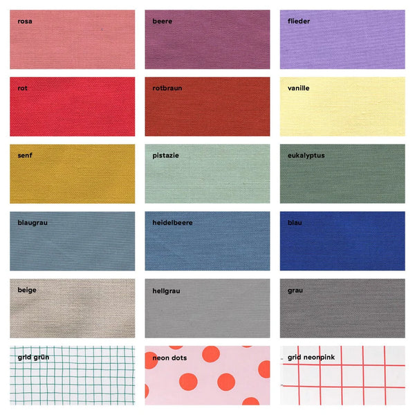 Schultüte aus Stoff mit individueller Krempe; viele Farben