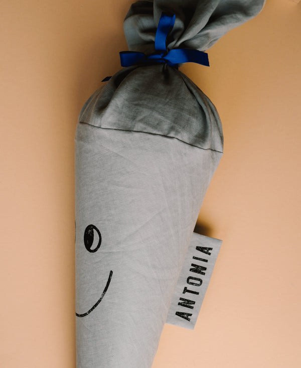 Schultüte HAPPY "graublau"