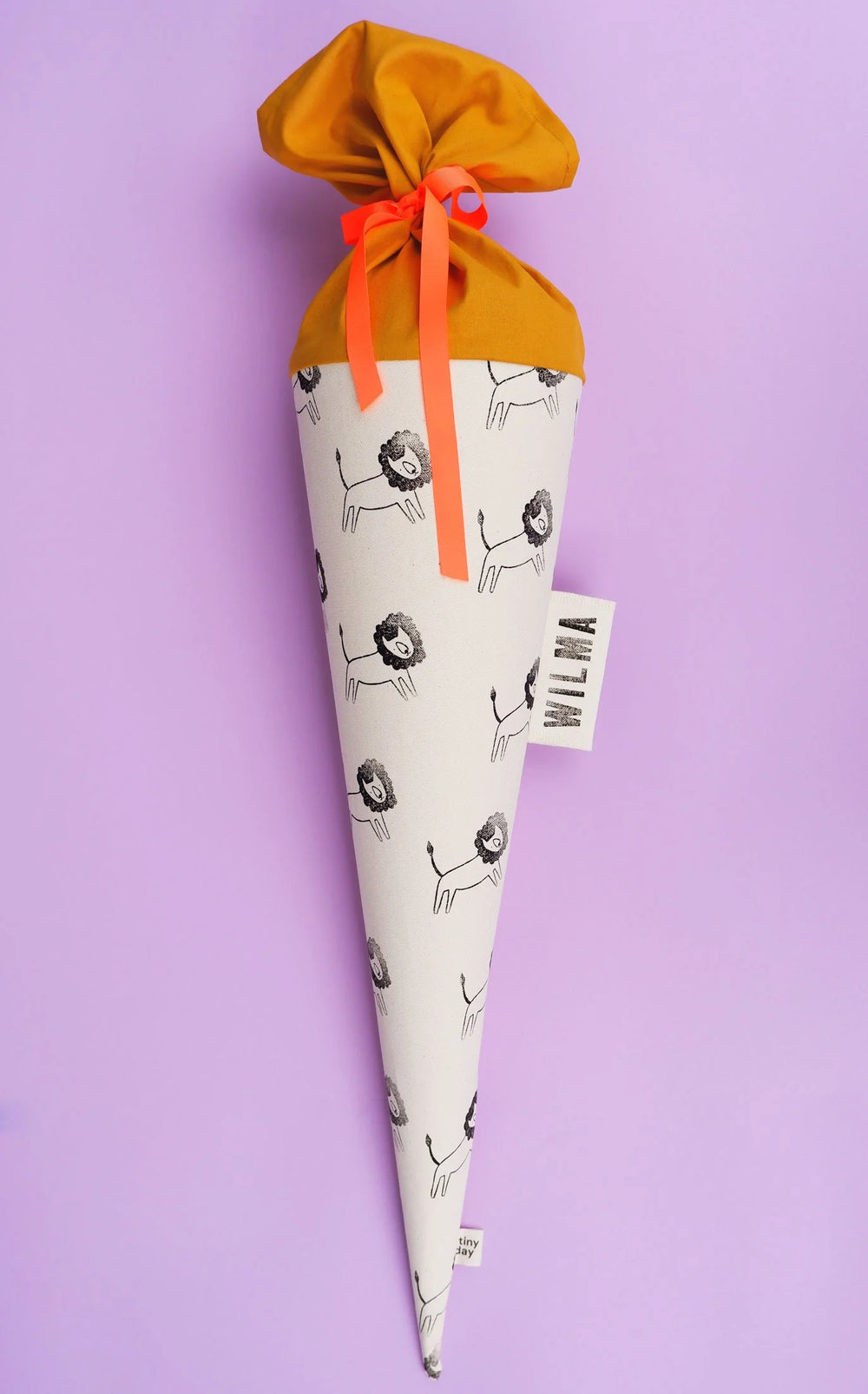 Schultüte aus Stoff – Motiv  Gretas Schwester Löwe