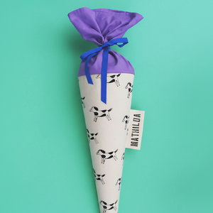 Schultüte aus Stoff – Motiv Gretas Schwester Pferd