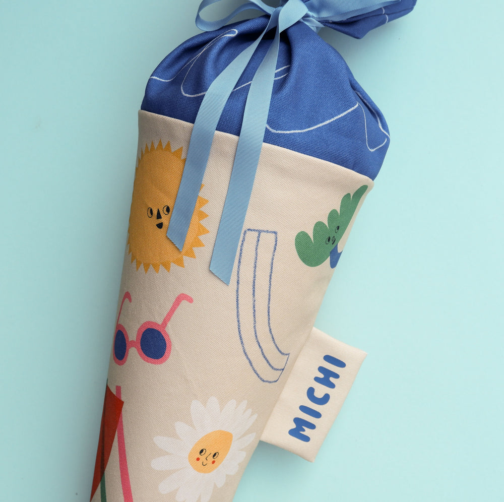 Schultüte aus Stoff – Motiv Sommer | Swantje Hinrichsen