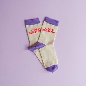 Ciao Kakao-Socken Lila