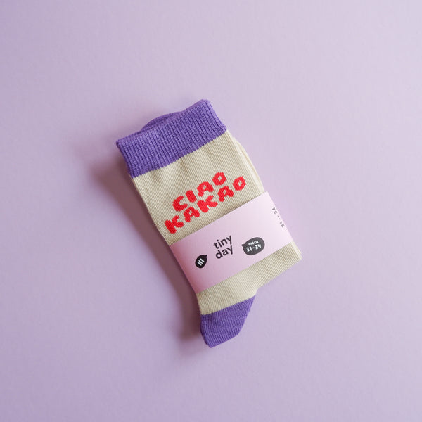 Ciao Kakao-Socken Lila