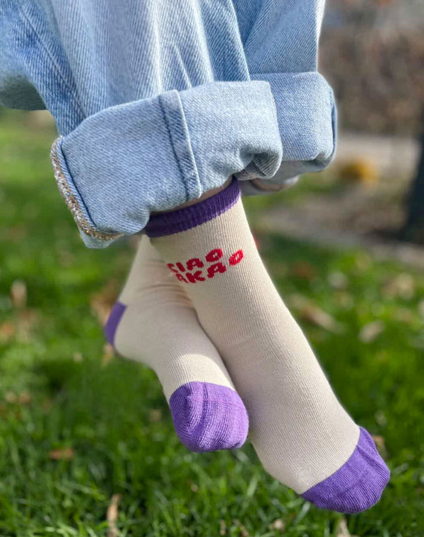Ciao Kakao-Socken Lila