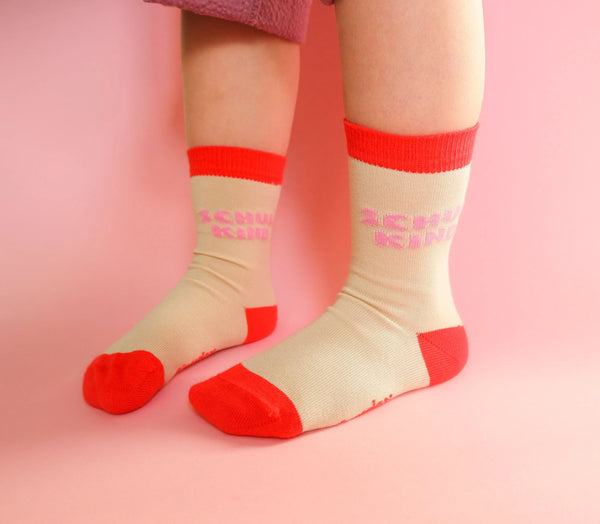 Schulkind-Socken | rosa