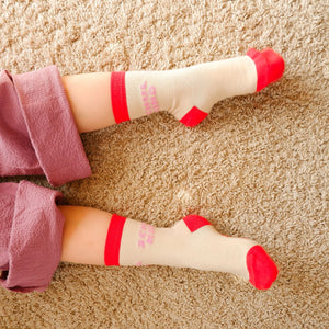 Schulkind-Socken | rosa