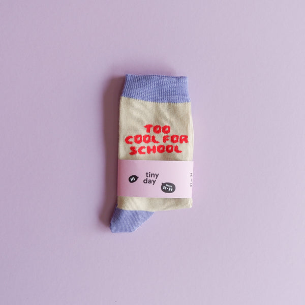 Too cool for school-Socken Flieder