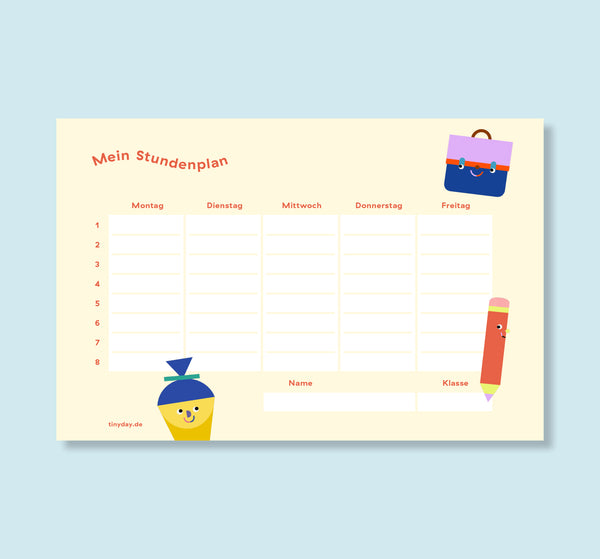 Stundenplan "Einschulung"