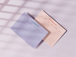 Stundenplan A5 2-seitig flieder / rosa