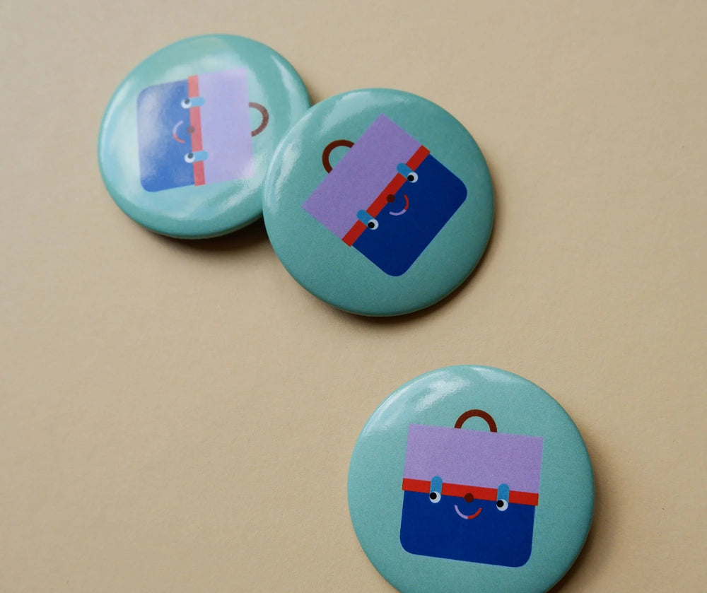 Button "Tornister blau"