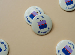Button "Hurra, Schulkind"