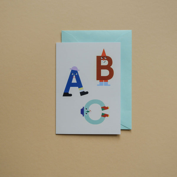 Klappkarte / Einladung mit Umschlag "Einschulung blau"