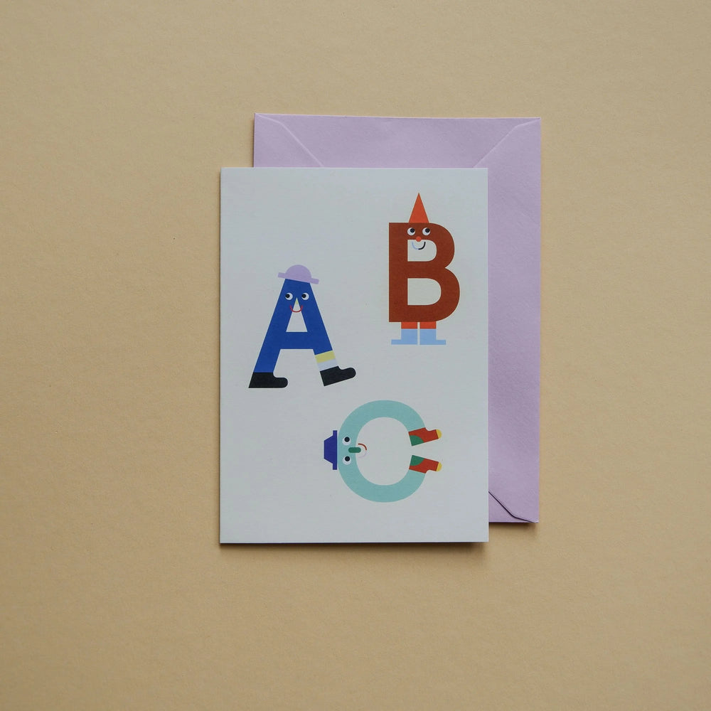 Klappkarte mit Umschlag "Einschulung flieder"