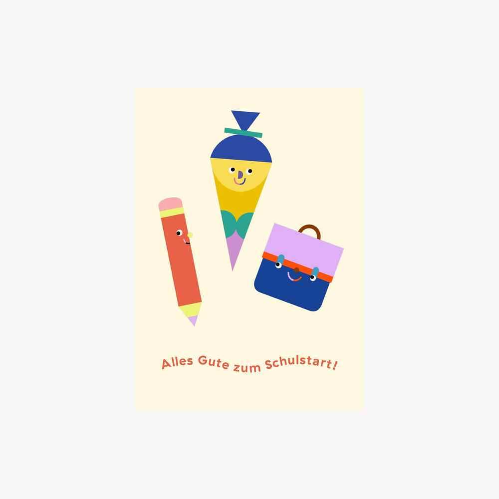 Postkarte "Alles Gute zum Schulstart"