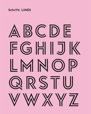 Tasche mit Initiale "ROSA-SCHOKOLADE"