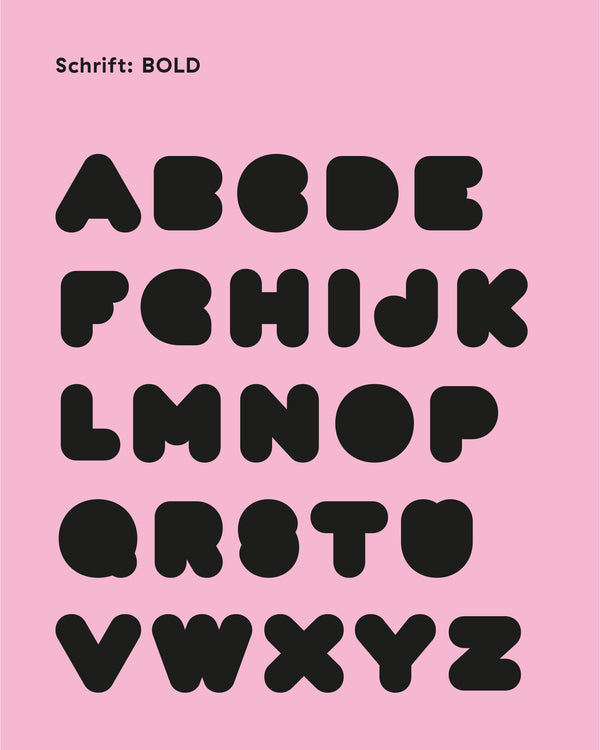 Tasche mit Initiale "HELLBLAU-AUBERGINE"