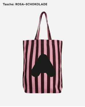 Tasche mit Initiale "ROSA-SCHOKOLADE"