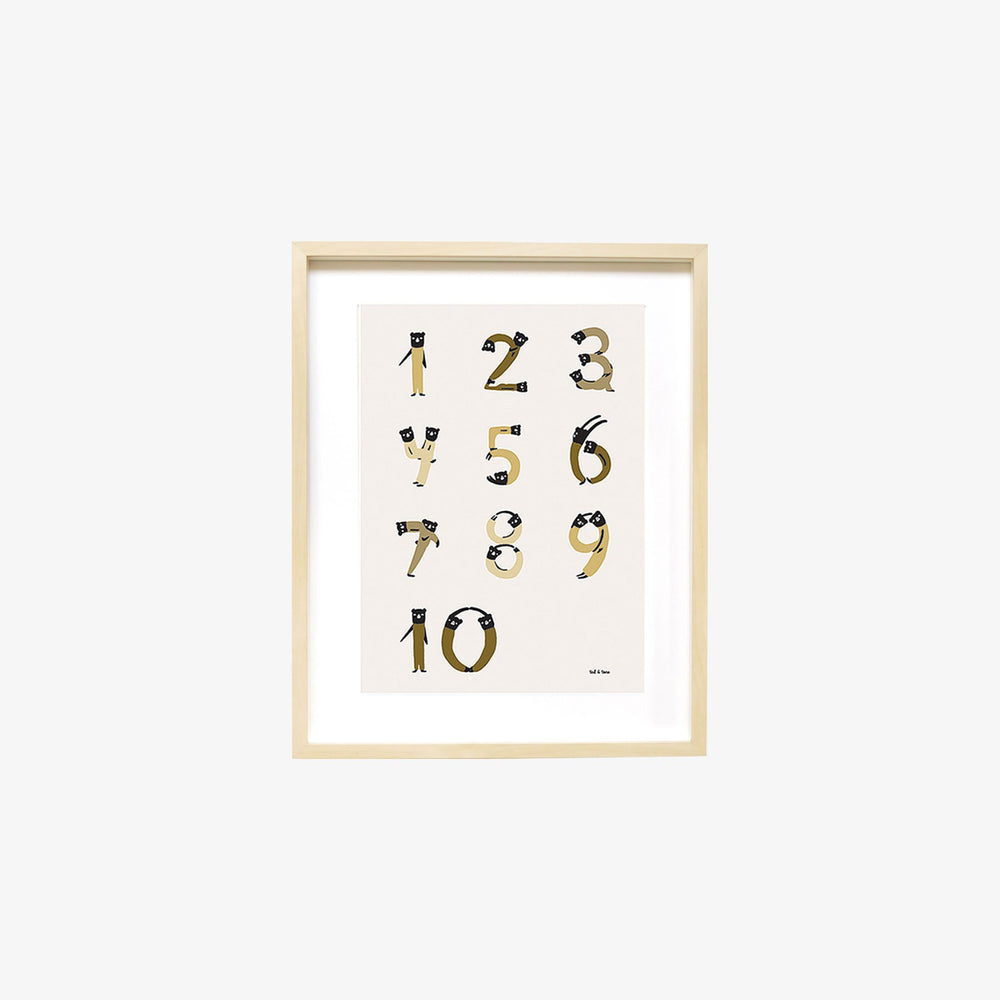 Poster A3 "123" | Ted & Tone