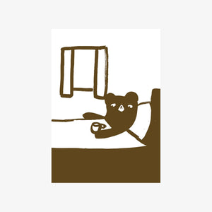 Postkarte "Tee im Bett" | Ted & Tone