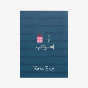 Postkarte "Frohes Fest" | Unter Pinien