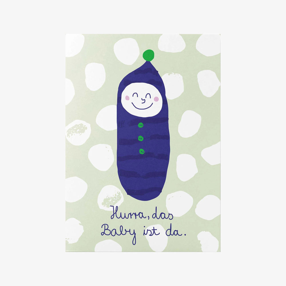 Postkarte "Hurra, das Baby ist da" | Unter Pinien