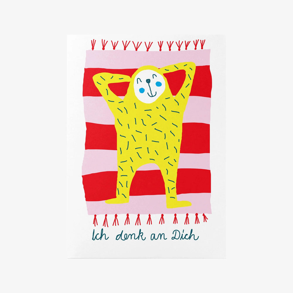 Postkarte "Ich denk an Dich" | Unter Pinien