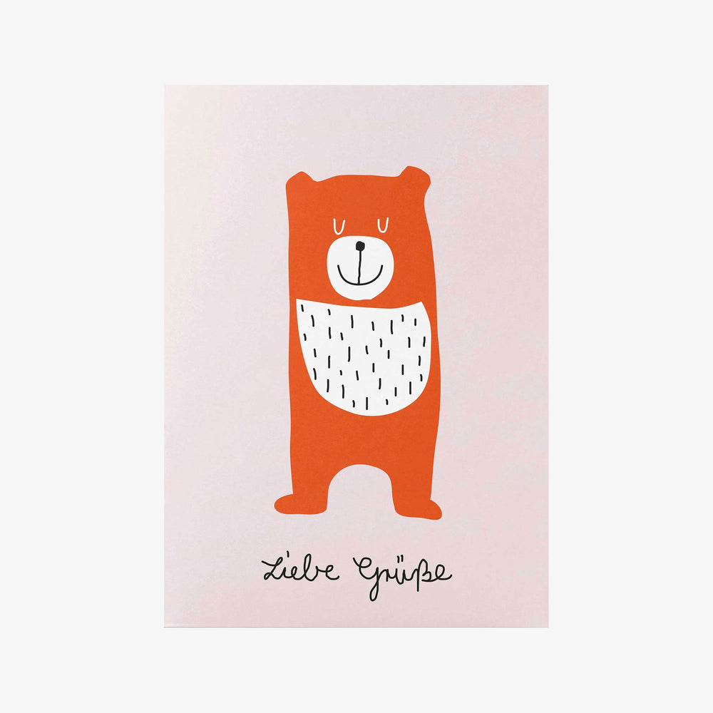 Postkarte "Liebe Grüße" | Unter Pinien