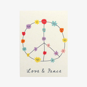 Postkarte "Love & Peace" | Unter Pinien