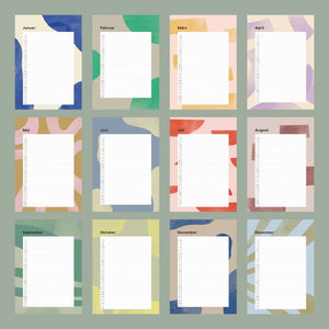 Familien-Wandkalender 2026 – mit frei wählbarer Spaltenanzahl | A3 | Recyclingpapier