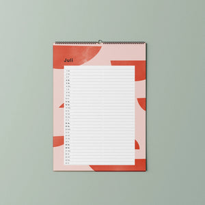 Familien-Wandkalender 2026 – mit frei wählbarer Spaltenanzahl | A3 | Recyclingpapier