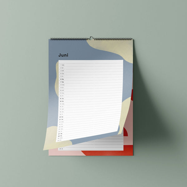 Familien-Wandkalender 2026 – mit frei wählbarer Spaltenanzahl | A3 | Recyclingpapier