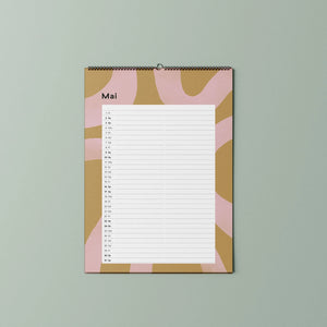 Familien-Wandkalender 2026 – mit frei wählbarer Spaltenanzahl | A3 | Recyclingpapier