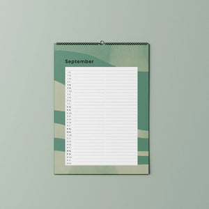 Familien-Wandkalender 2026 – mit frei wählbarer Spaltenanzahl | A3 | Recyclingpapier