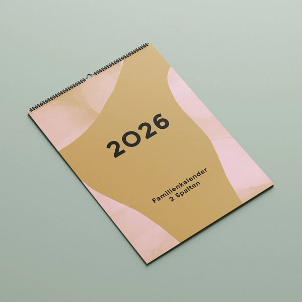 Familien-Wandkalender 2026 – mit frei wählbarer Spaltenanzahl | A3 | Recyclingpapier