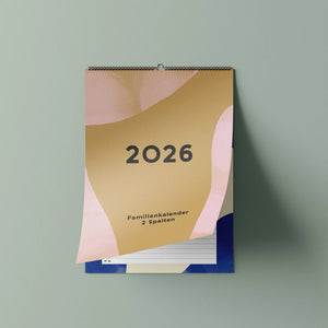 Familien-Wandkalender 2026 – mit frei wählbarer Spaltenanzahl | A3 | Recyclingpapier