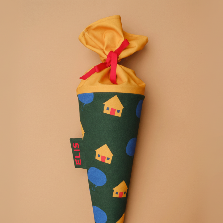 Schultüte aus Stoff – Motiv  ULM x tinyday | Häuschen