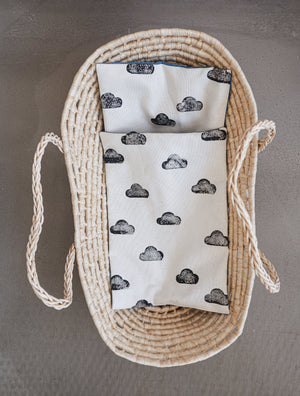 Puppentrage mit Bettwäsche "Wolke"