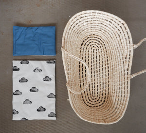 Puppentrage mit Bettwäsche "Wolke"