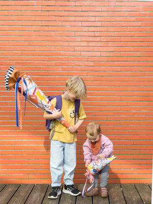 Schultüte aus Stoff Motiv Schoolstuff rose zur Einschulung, Designkooperation mit nicenicenice