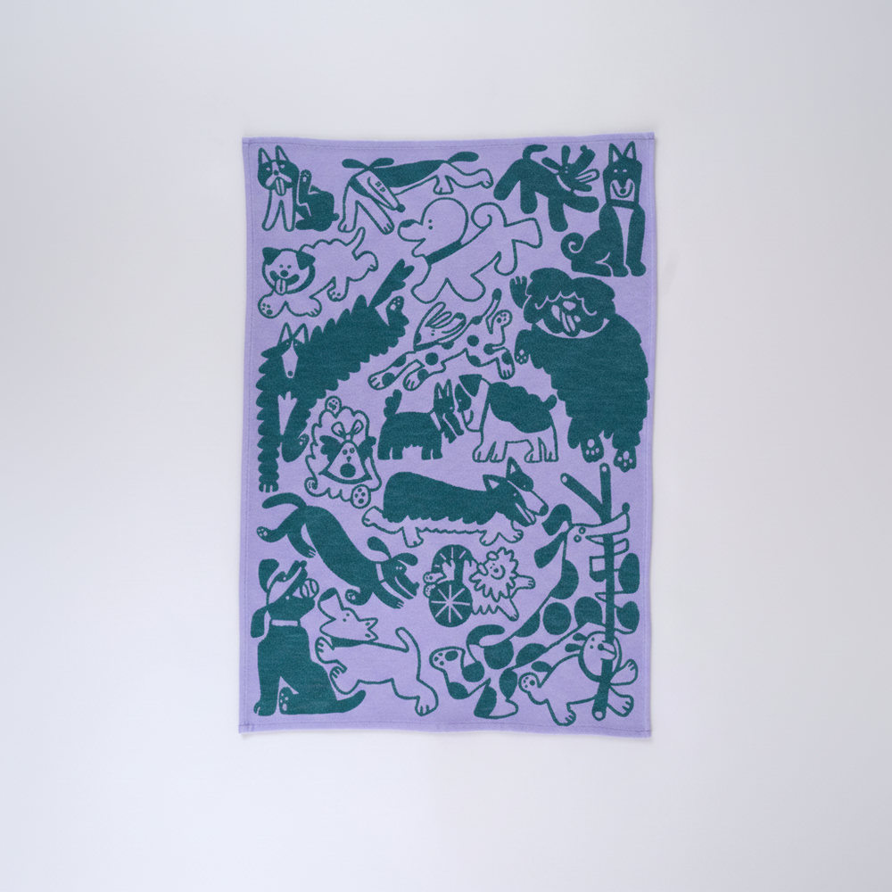 Baumwoll-Geschirrtuch "Hundeausflug" Wrap